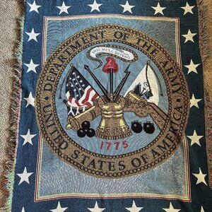 Department Of The Army United States of America tapestry Blanket Throw jacquard